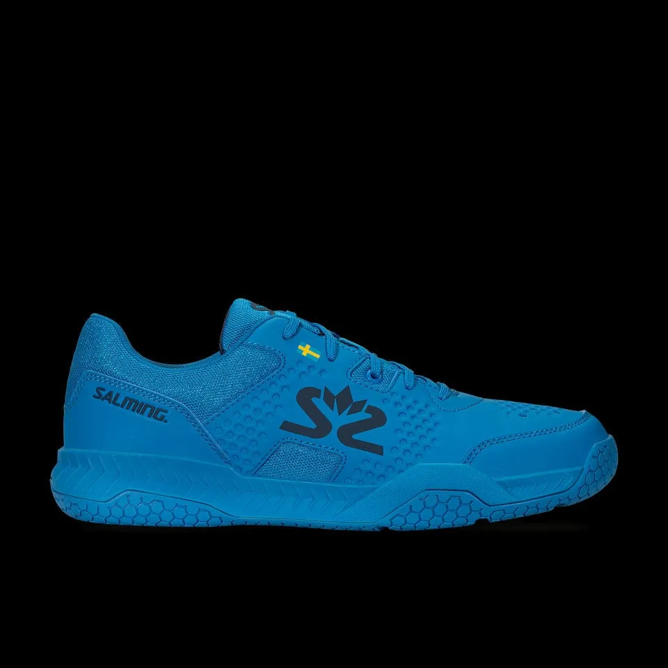 Salming Hawk Court 2022 Mens Badminton Shoes - Blue Posiedon
