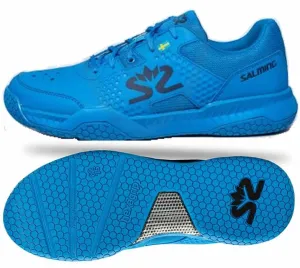 Salming Hawk Court 2022 Mens Badminton Shoes - Blue Posiedon