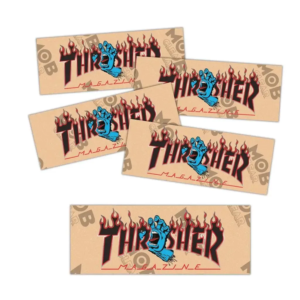 Santa Cruz x Thrasher Flame Logo Strips Mob Grip Tape