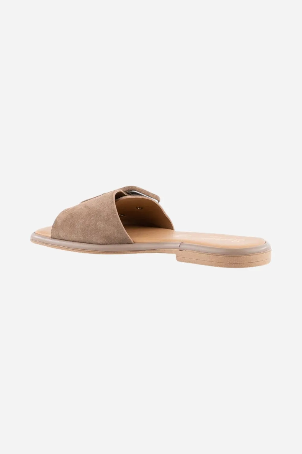 Seychelles Manhattan Suede Slide in Taupe