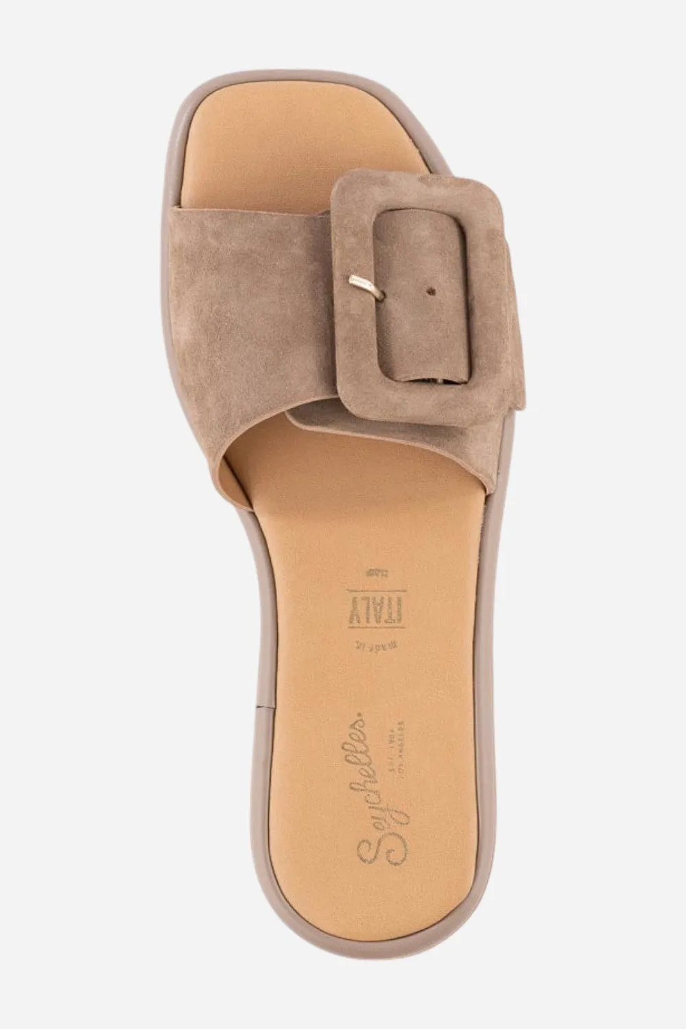 Seychelles Manhattan Suede Slide in Taupe