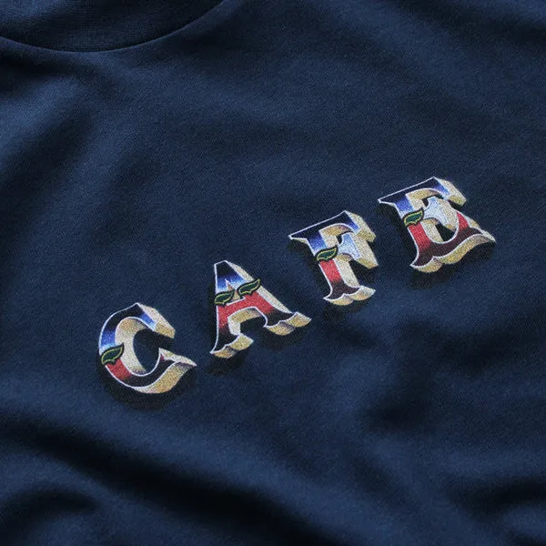Skate Cafe Mr Finbar T-Shirt - Navy