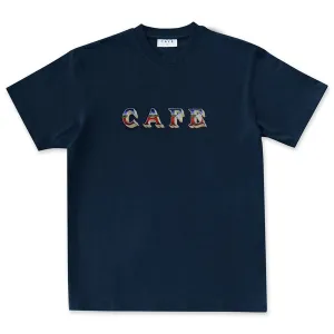 Skate Cafe Mr Finbar T-Shirt - Navy