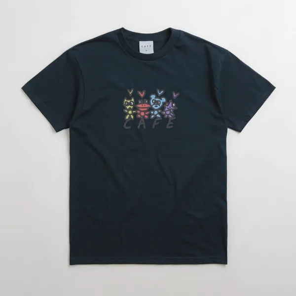Skate Cafe Pals T-Shirt - Slate