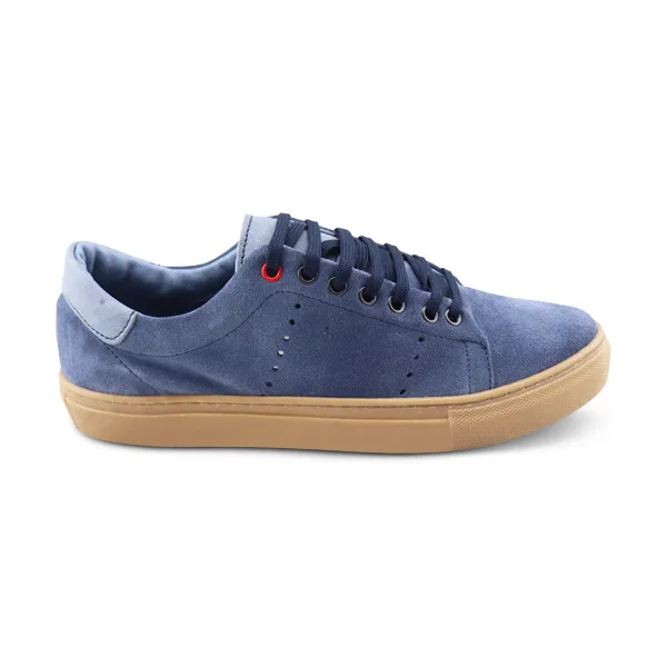 Sneakers jeans in camoscio