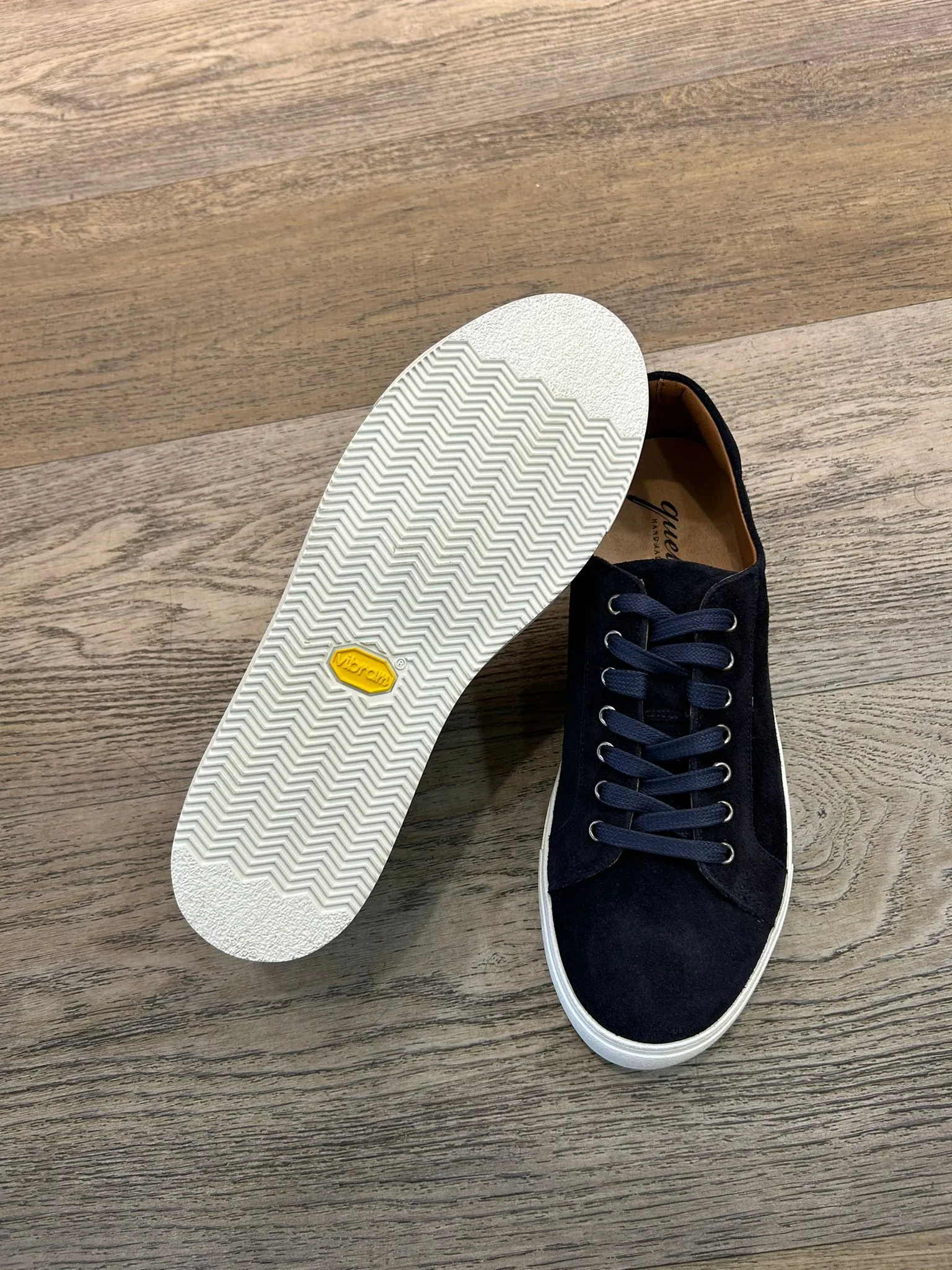 Sneakers Vibram in camoscio blu