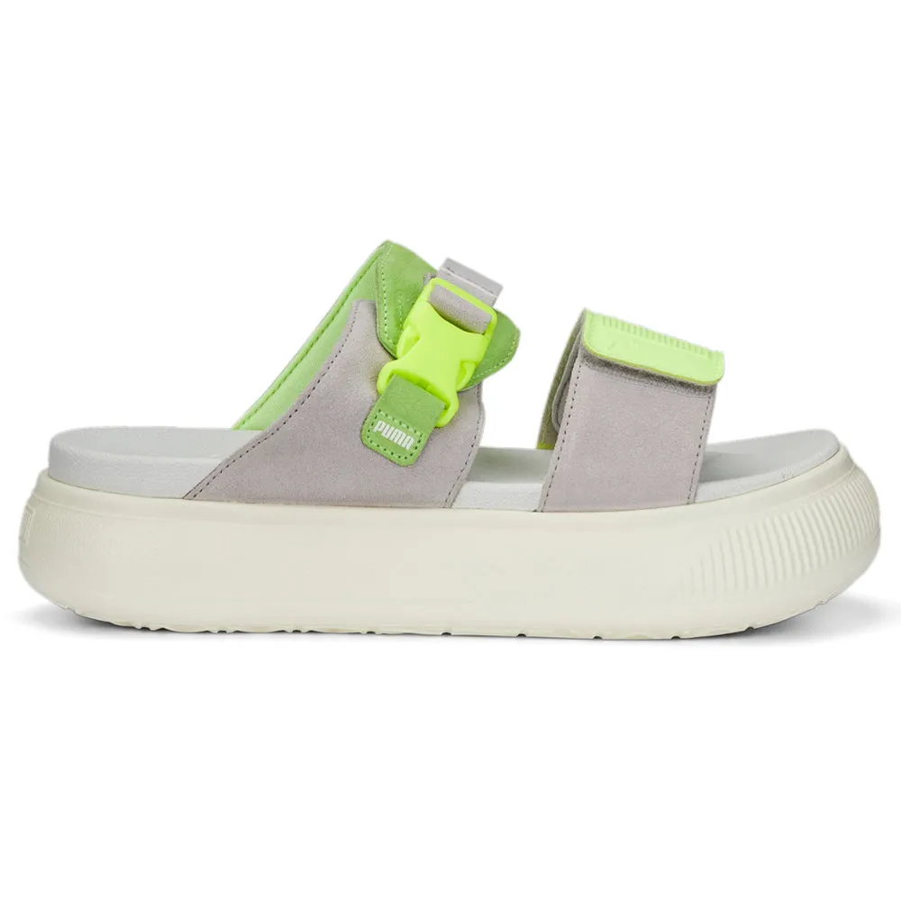 Suede Mayu Platform Slide Sandals