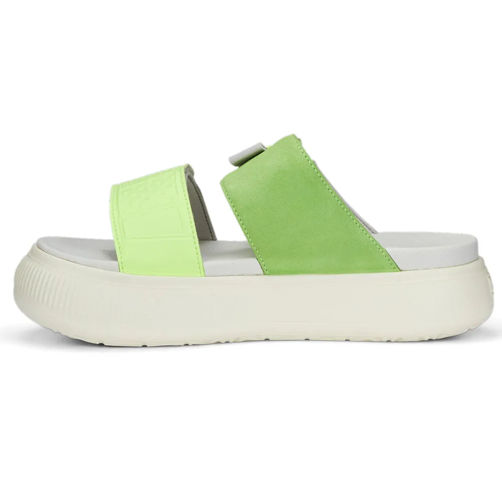 Suede Mayu Platform Slide Sandals