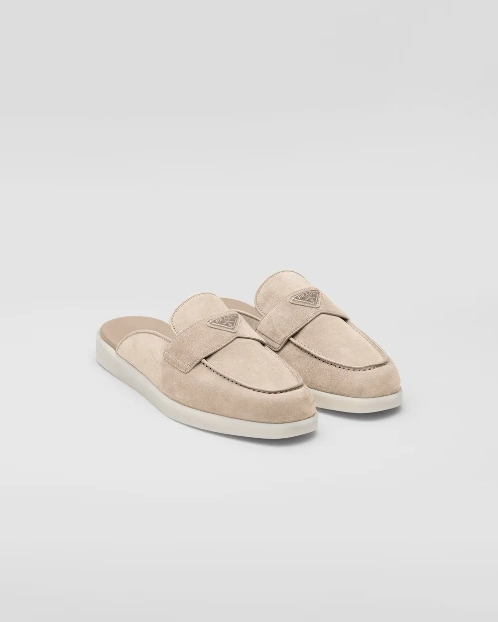 Suede sabots