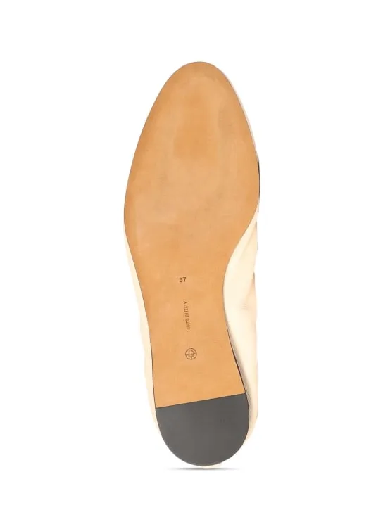 The Row   10mm Hereditas leather ballerina flats 