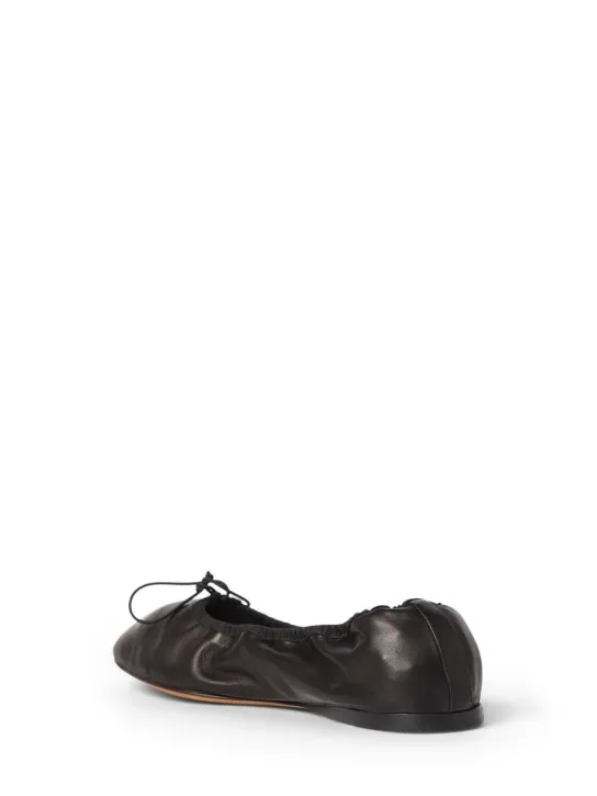 The Row   10mm Hereditas leather ballerina flats 