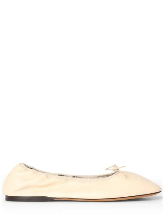 The Row   10mm Hereditas leather ballerina flats 