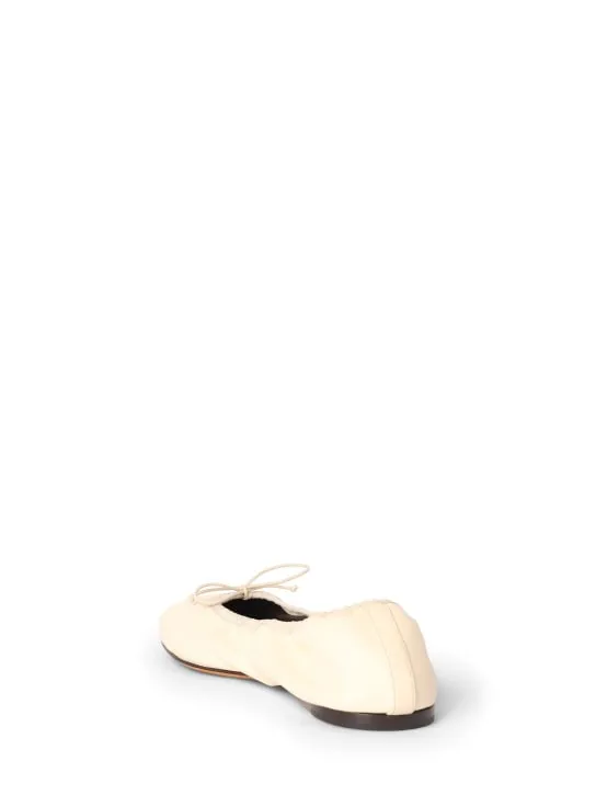 The Row   10mm Hereditas leather ballerina flats 
