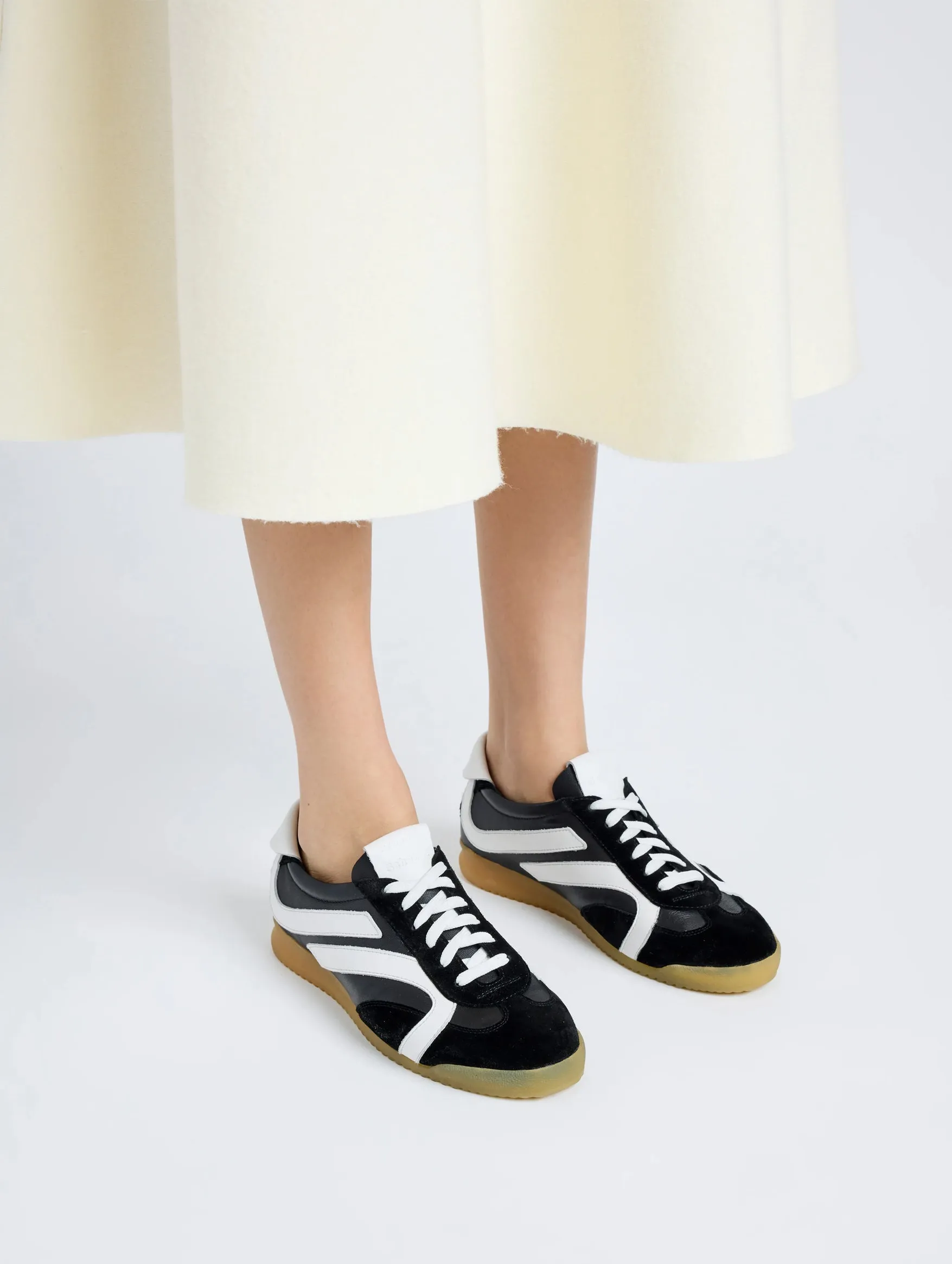 Track Sneakers in Black and White