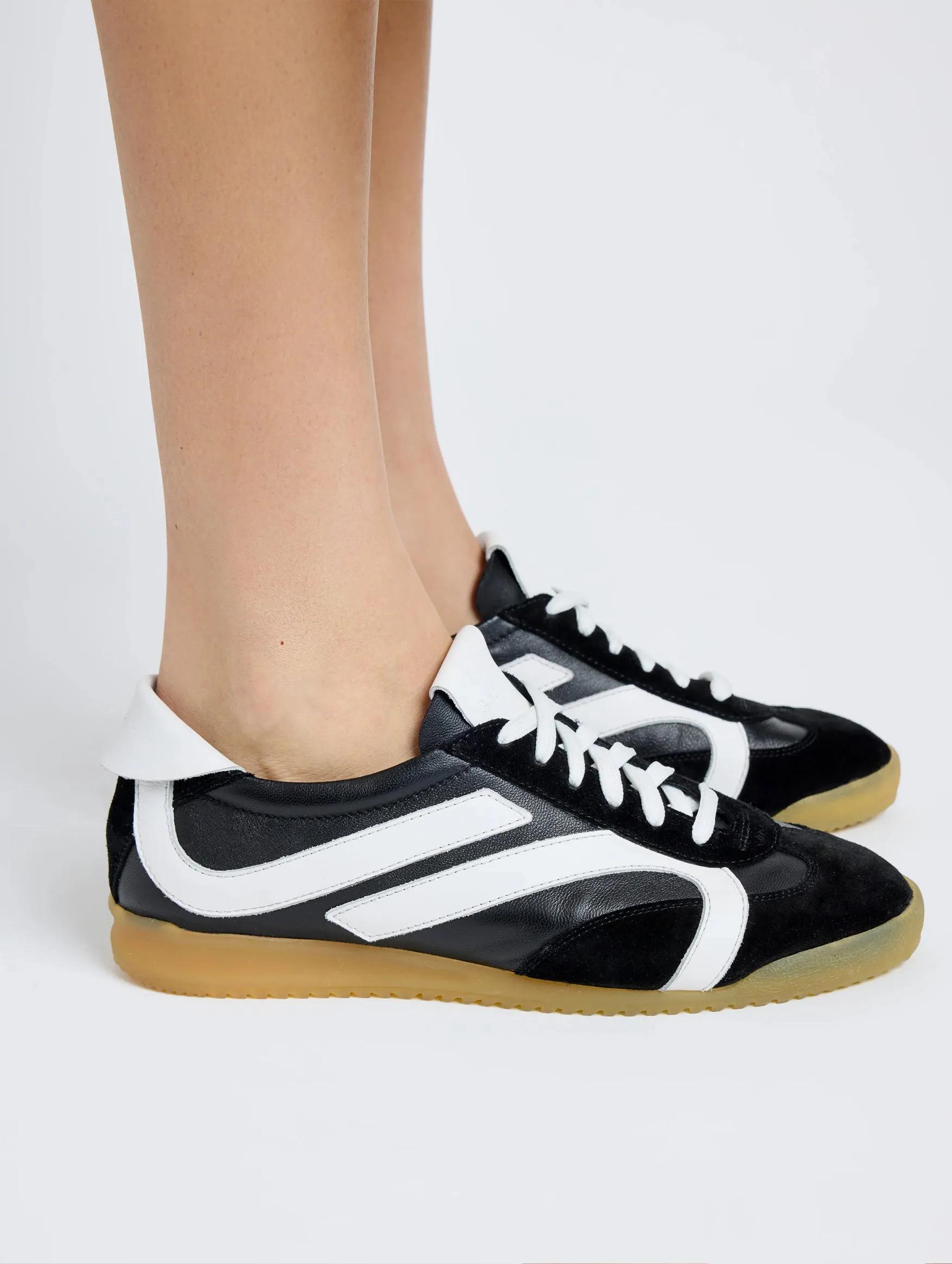 Track Sneakers in Black and White