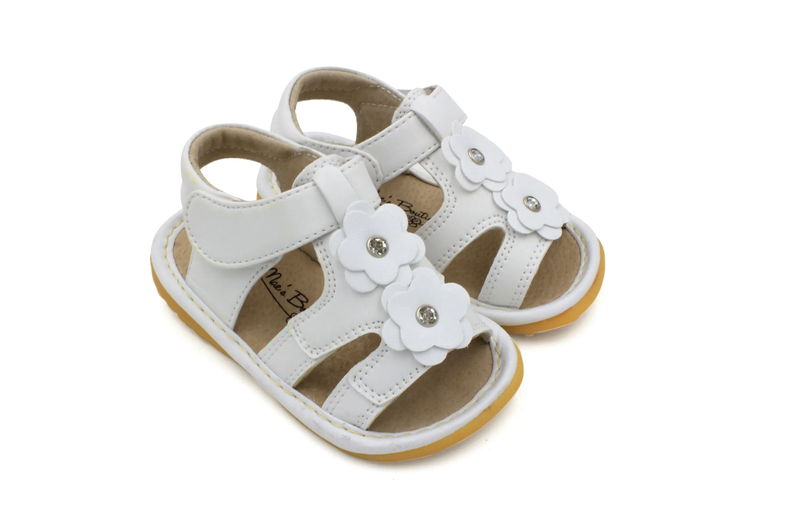 Two Flower Girl Squeaky Sandals