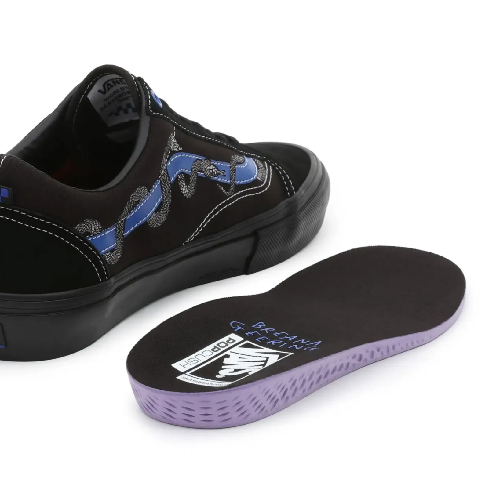 VANS SKATE BREANA GEERING OLD SKOOL BLUE / BLACK