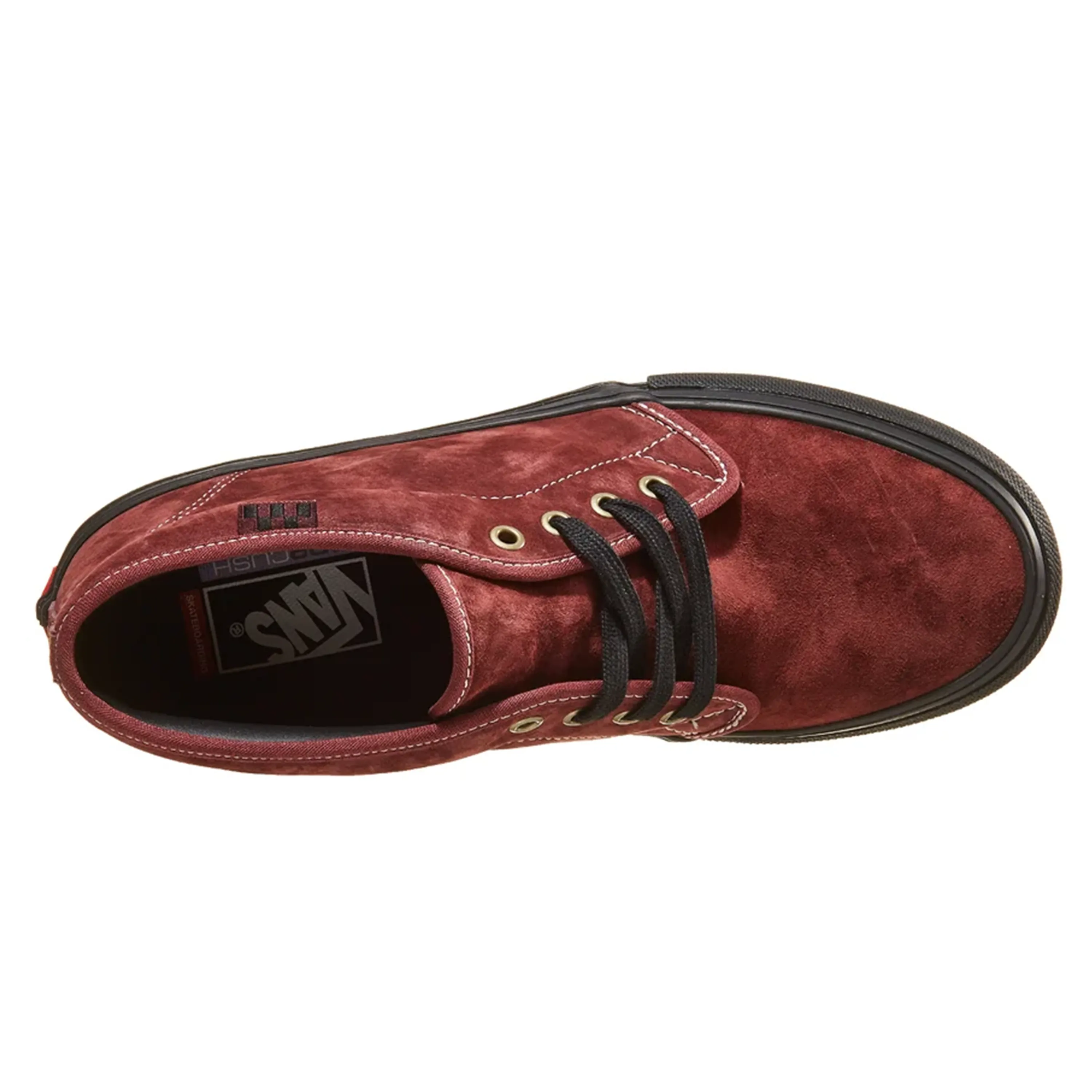 VANS SKATE CHUKKA DARK RED / BLACK