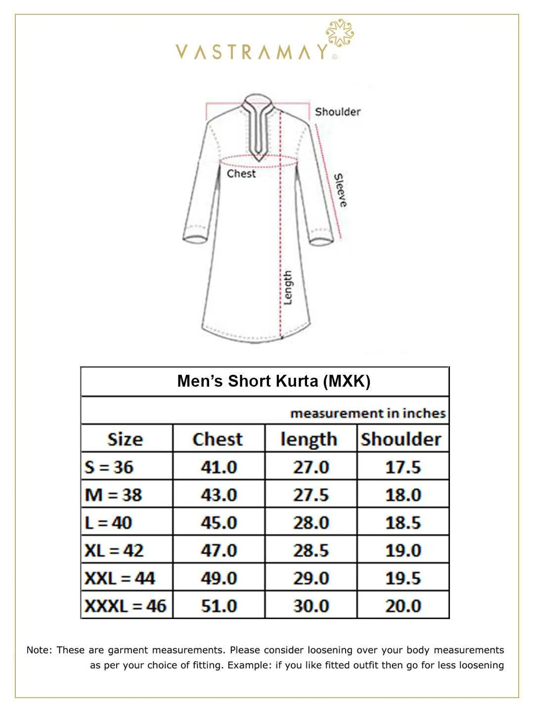 Vastramay Off White Cotton Short Kurta