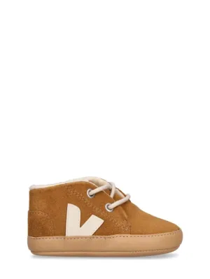 Veja   Suede pre-walker shoes 