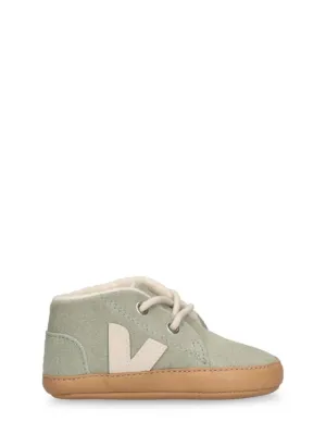 Veja   Suede pre-walker shoes 