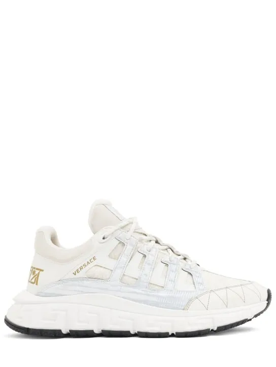 Versace   Leather sneakers 