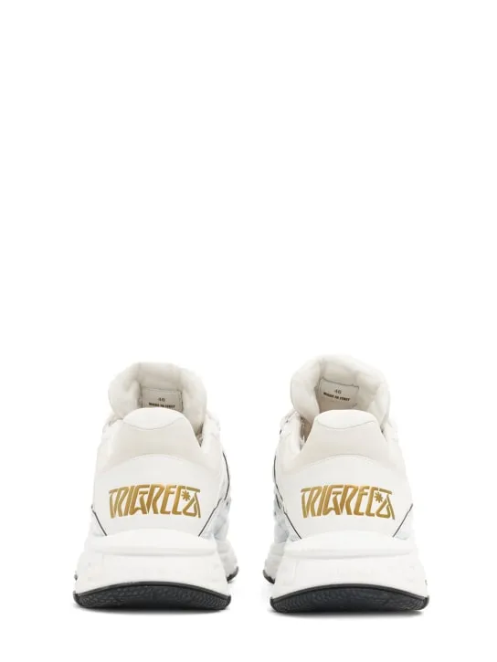 Versace   Leather sneakers 