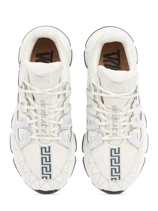 Versace   Leather sneakers 