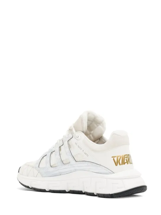 Versace   Leather sneakers 