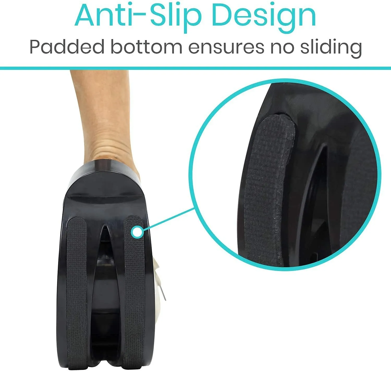Vive Health Adjustable Foot Rocker - Black
