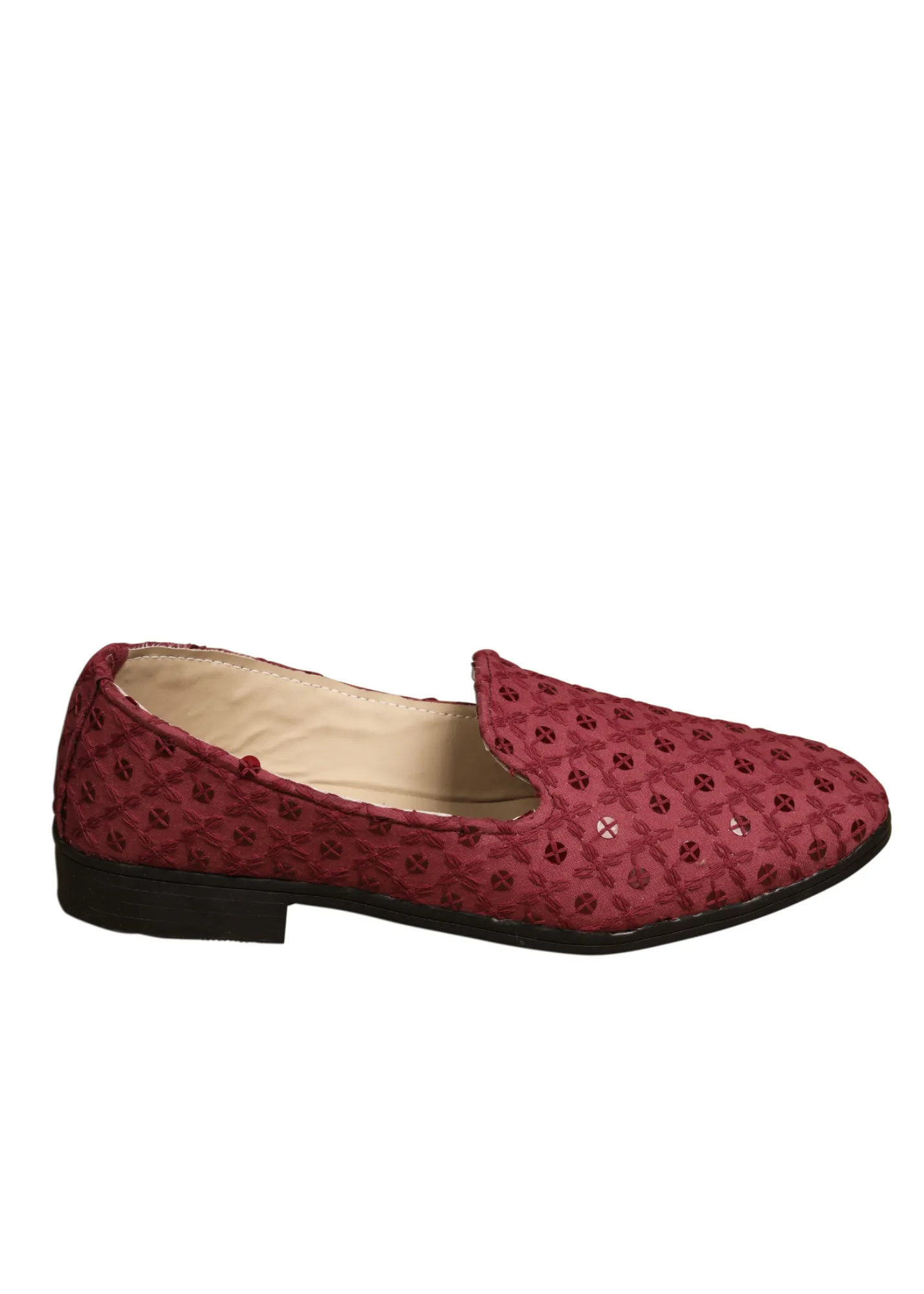 Wine Sequence Loafer  Shoes For Men