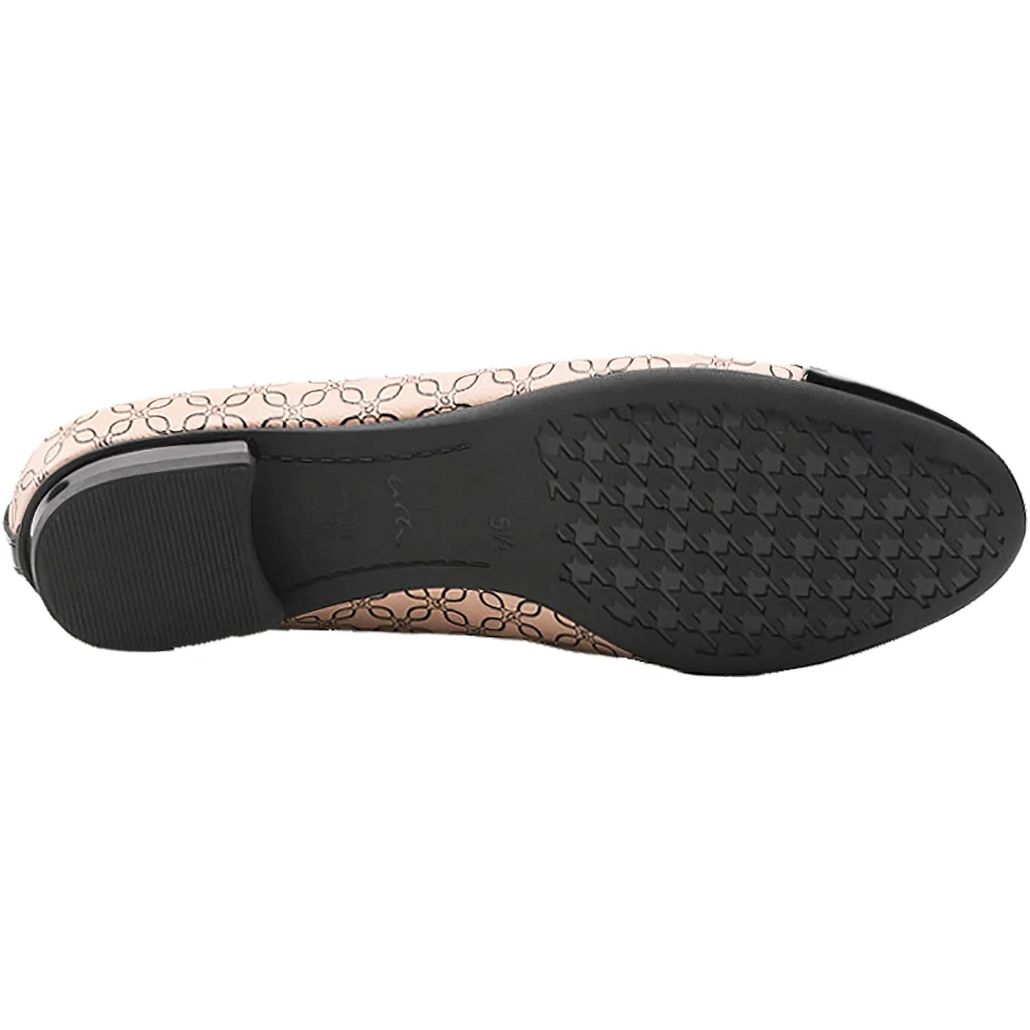 Women's Ara Belinda Black Patent/Nude/Black Logo Print Leather